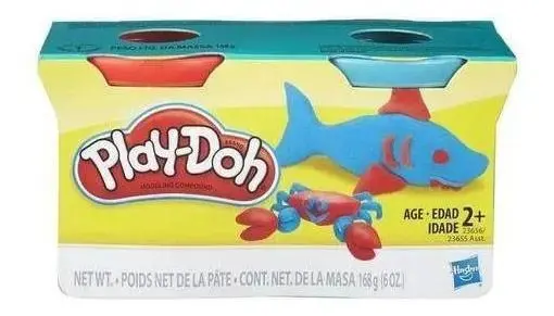 Massinha De Modelar - Play-doh - Conjunto Com 2 Cores - Verm