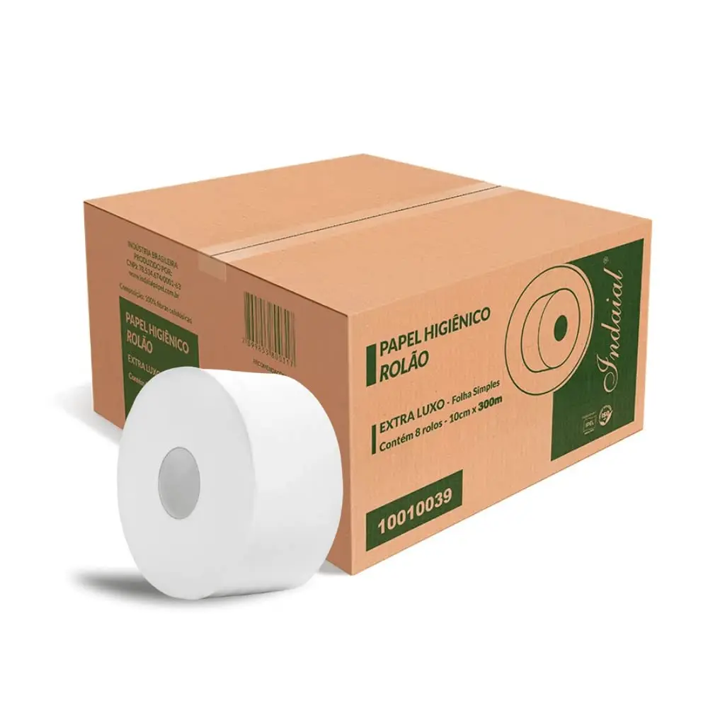 PAPEL HIGIENICO CAIXA COM 8 ROLOS 300 M