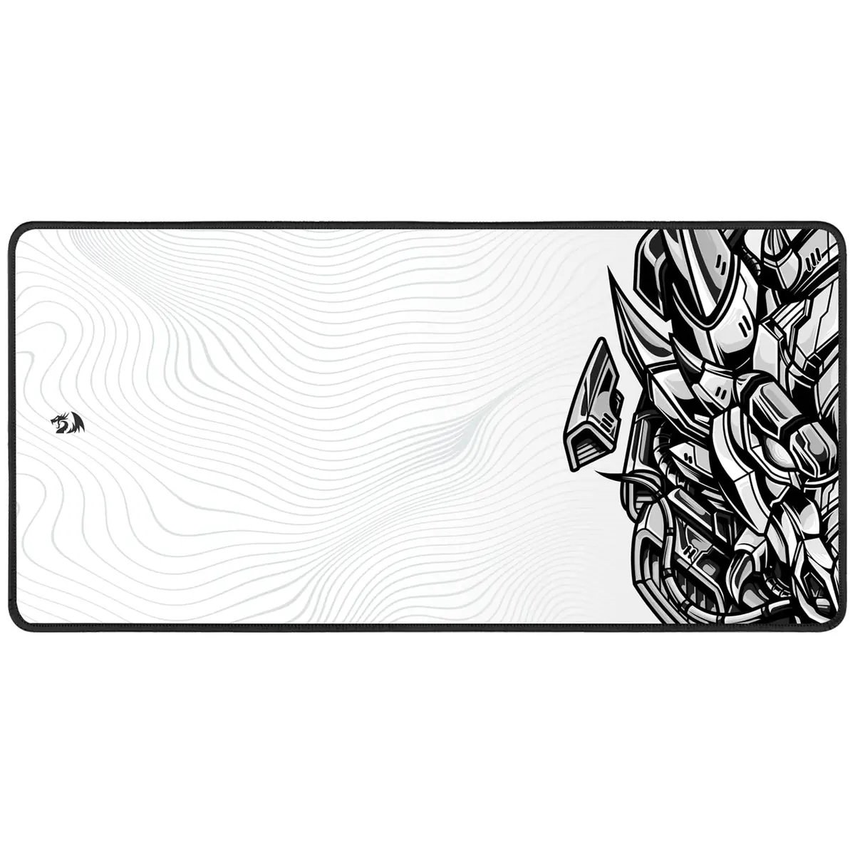 Mousepad Gamer Redragon Flick XL Special Edition Cypher Branco e Preto 400x900mm P032A - 1