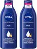 [Rec] NIVEA Kit Loção Hidratante Milk Pele Seca a Extrasseca 400ml (2 unidades) - 1
