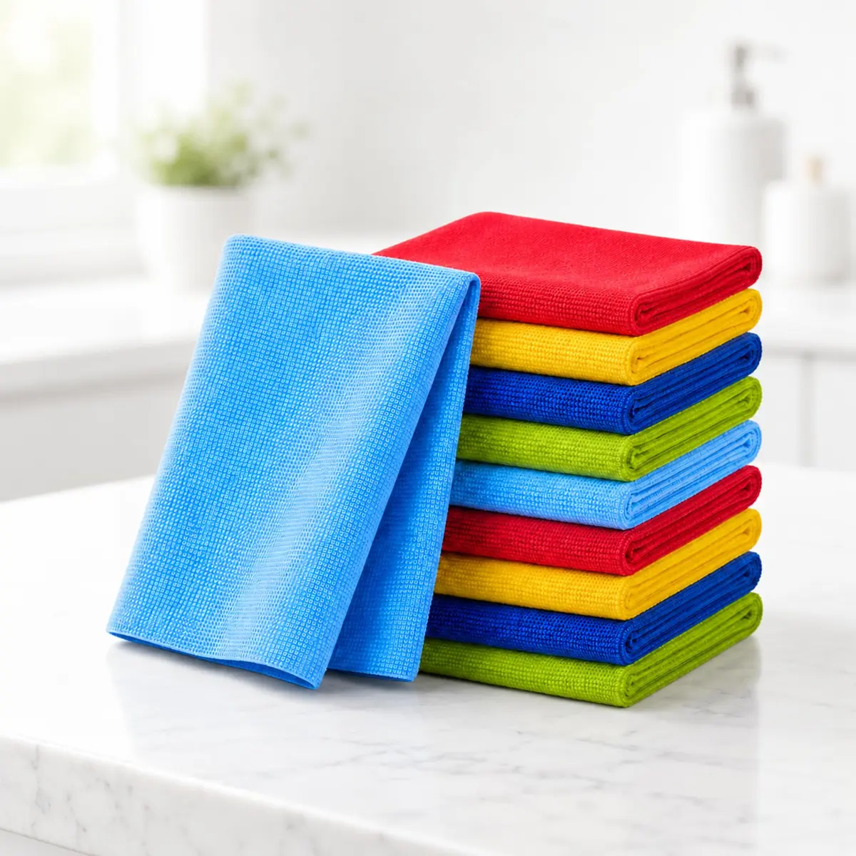 Kit 10 Panos Microfibra 30x30cm Anti-risco Carro Vidros Cores Variadas
