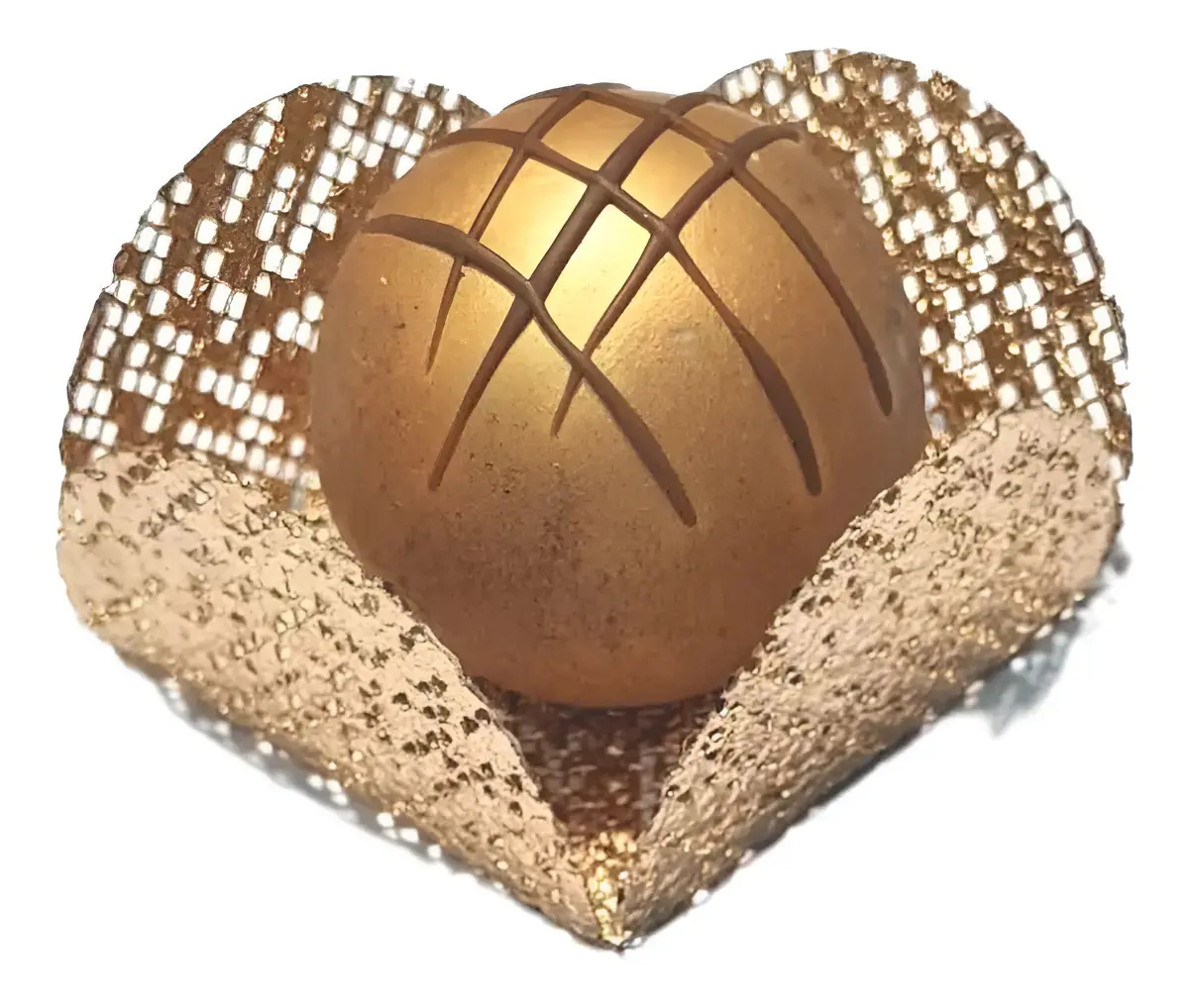 Caixinhas Para Doces Tela Escócia Jufiori Dourado 100 Unidades