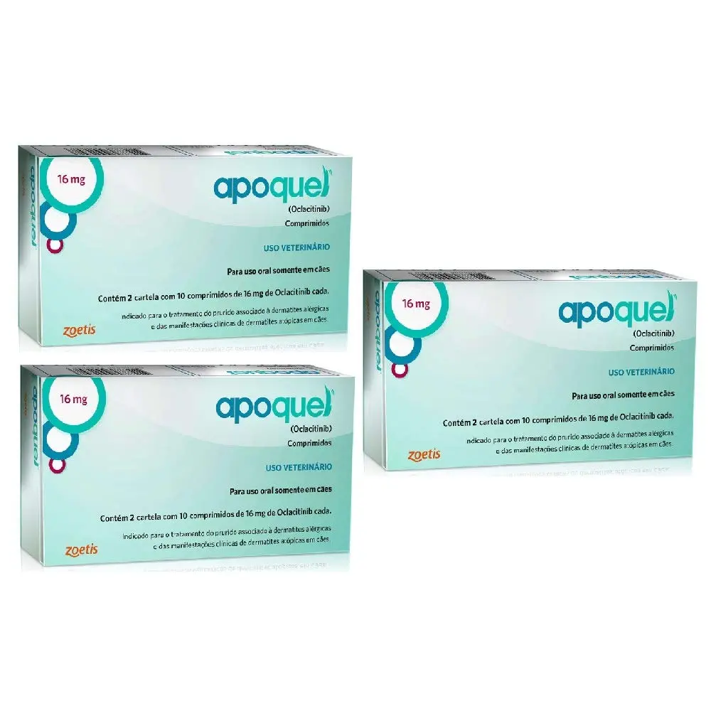 Combo 3cx Apoquel 16Mg 20cps cada - Zoetis