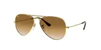 Óculos Aviador Ray-Ban Dourado Lente Marrom 58 - 1