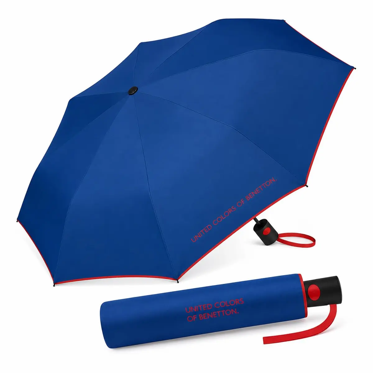 Sombrinha Mini Automática Benetton Compacta com Botão 8 Varetas | Proteção eficiente contra chuva