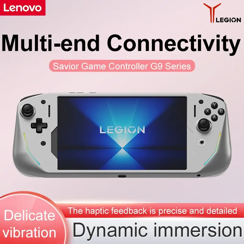 Lenovo Legion G9, Controlador Sem Fio, Joystick Hall de 200K, Conexão Direta Tipo-C de Baixa Latência, Y700 3ª/4ª Geração