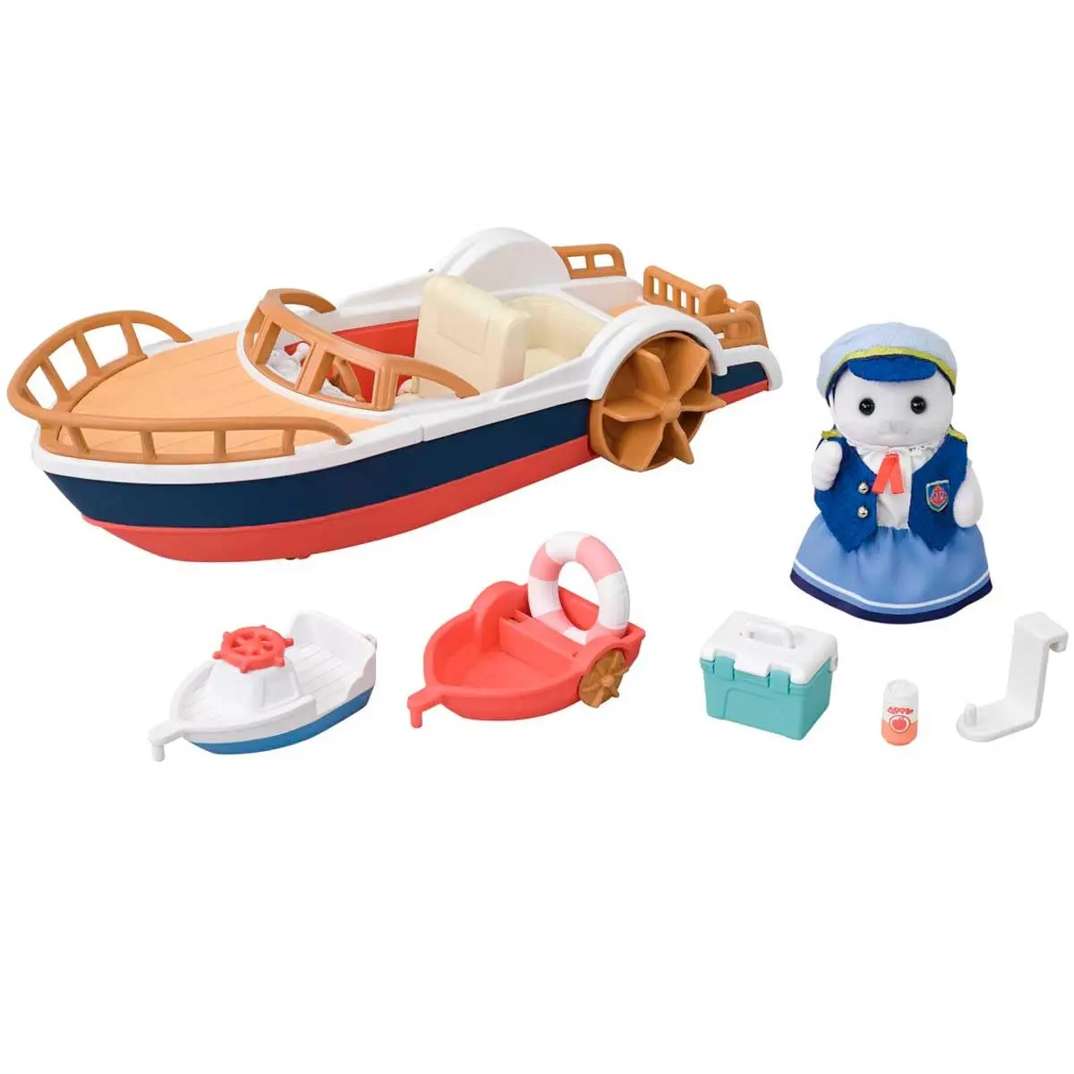 Sylvanian Families Barco de passeio da foca marinheira, Playset
