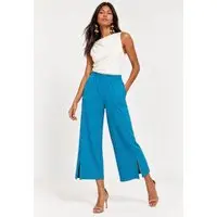 Calça Amazonia Vital Pantacourt Malha Encorpada Azul Mururé - 1