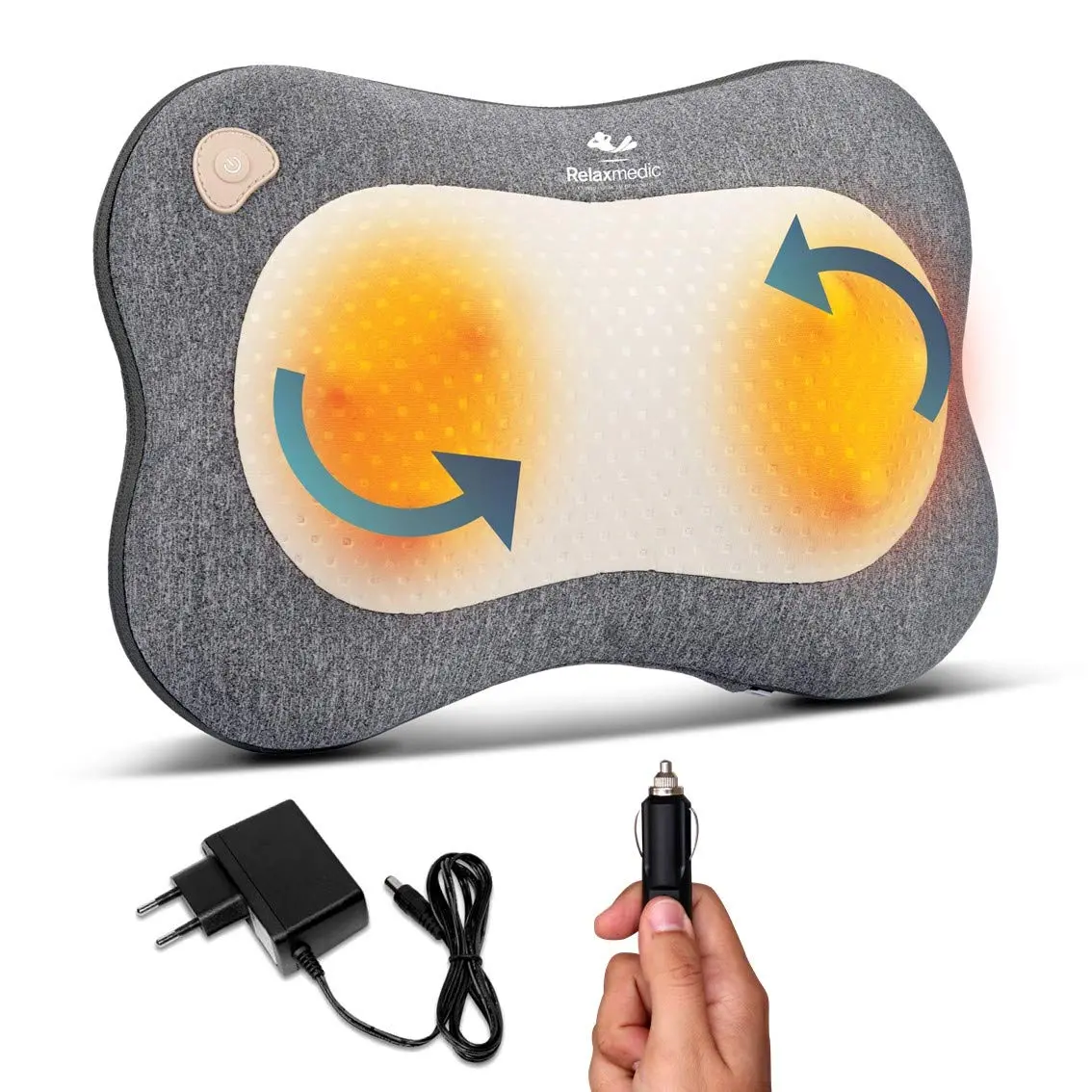 Almofada Massageadora Profissional Shiatsu Lombar Smart - Para Costas e Pescoço - Relamedic - 1