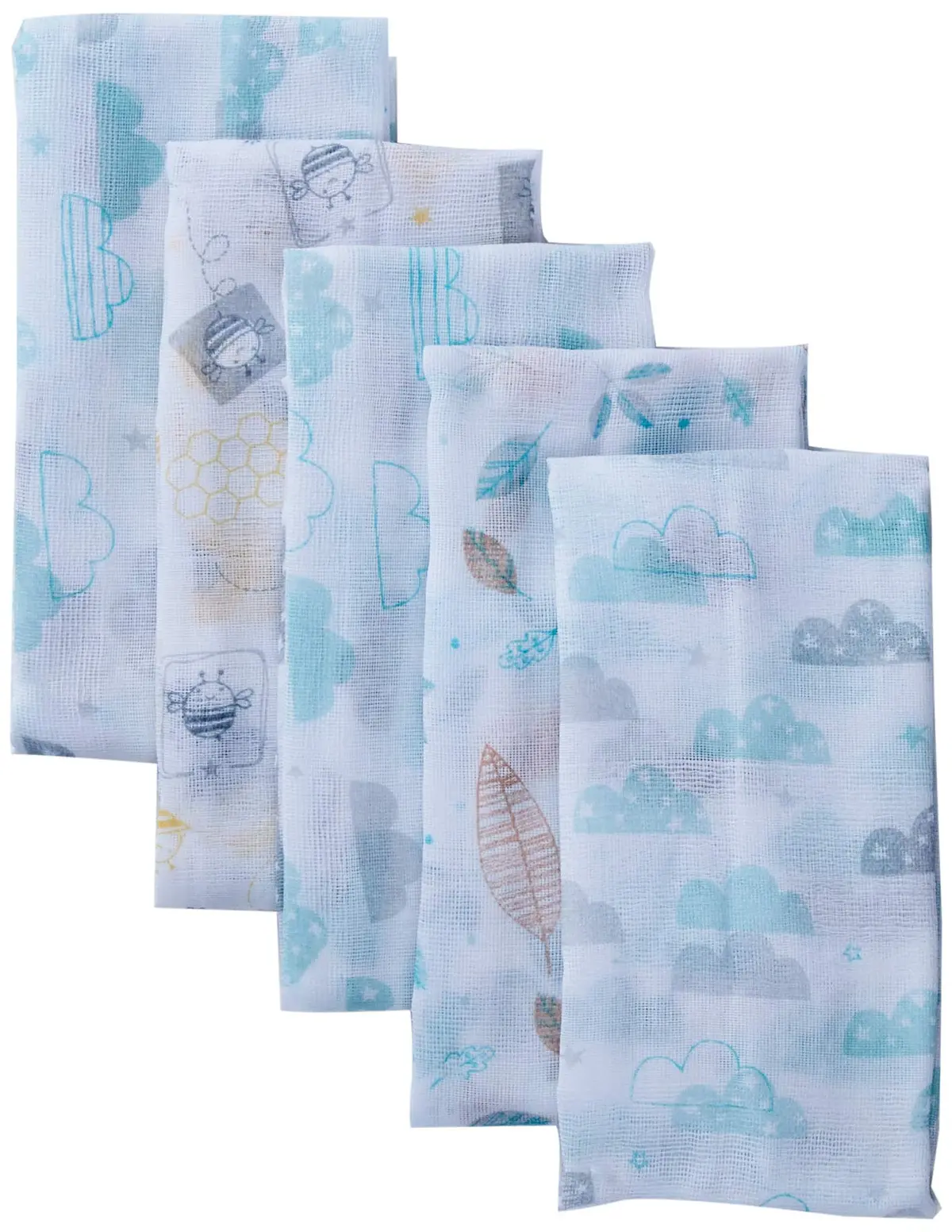Papi Textil Fralda Papi Especial Com Bainha Estampada 70Cm X 67Cm Contem 05 Un