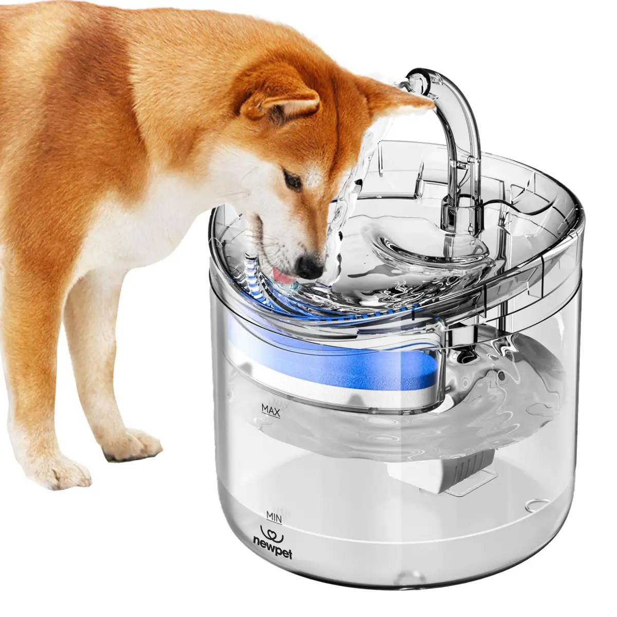 1.8L Bebedouro Gato Tipo Fonte, Bebedouro Fonte De Água Para Cães Gatos Elétrico Pet,Substituição Do Filtro Da Fonte Para Gatos (Modelo 1) - 1