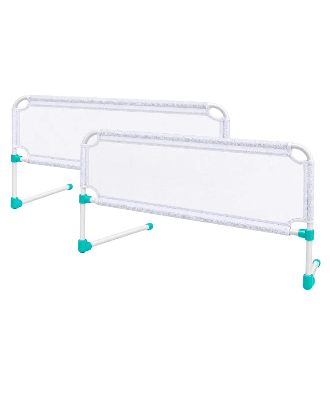 Grade de Proteção Dobrável para Cama, Barreira de Segurança Articulada, Aço, Kit com 2 Unidades,