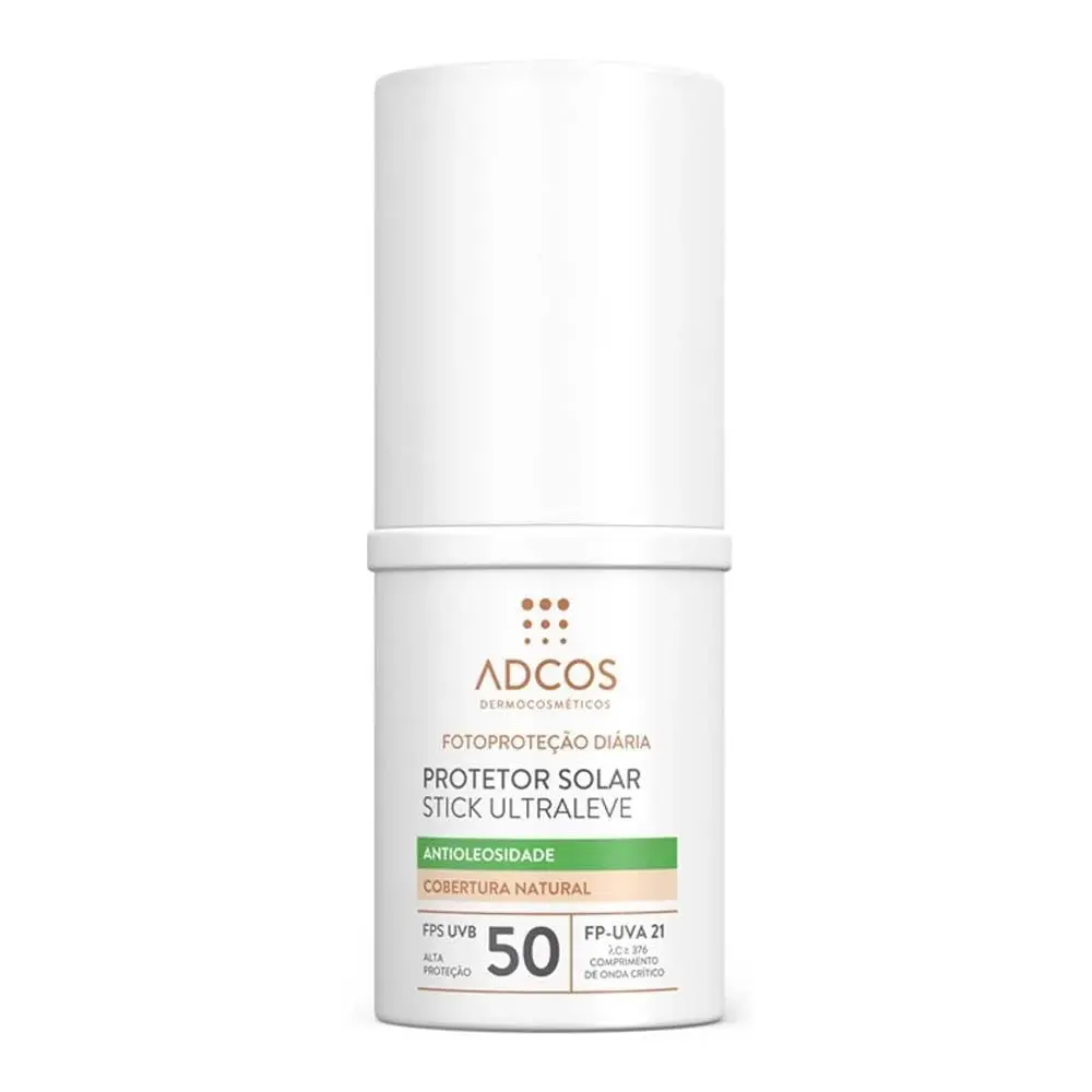 ADCOS, Protetor Solar Adcos Base Stick Ultraleve Fps 50 Nude - 15g