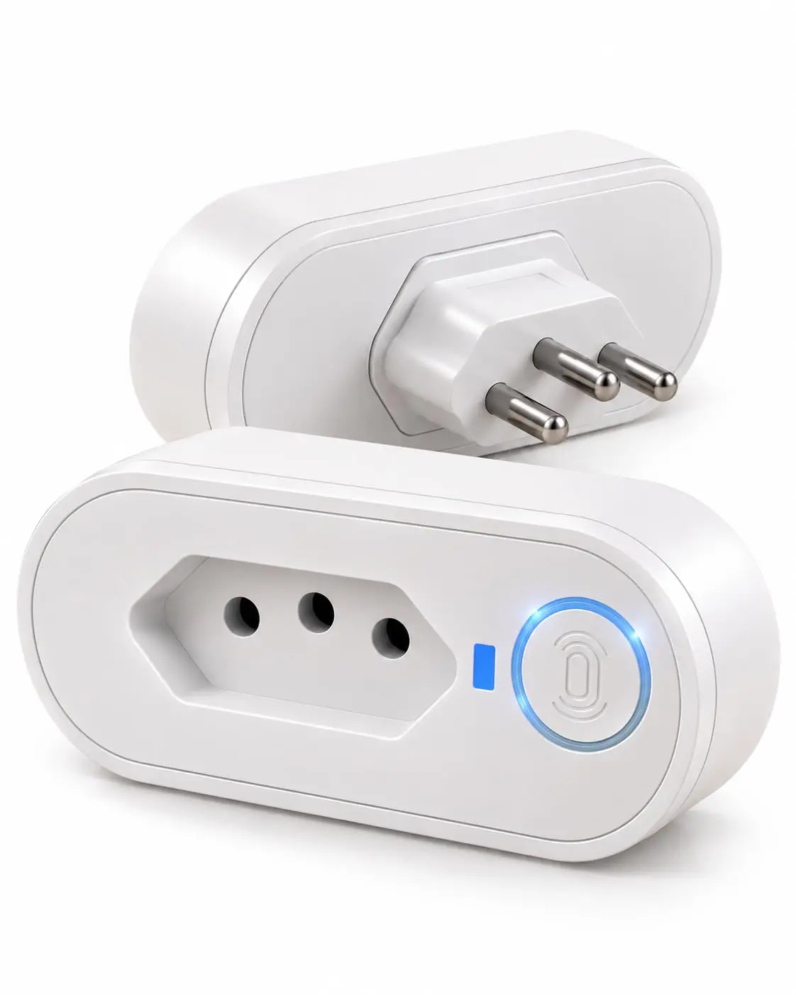 Tomada Inteligente, Smart Plug, Conexão Wi-Fi, Bivolt, 10A, Monitoramento de Consumo, Controle por App, Compatível com Alexa e Google Home, Automação Residencial, Economia de Energia
