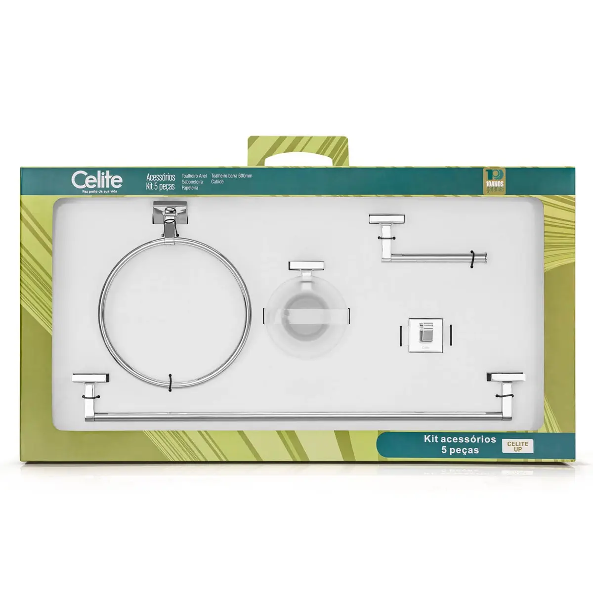 Kit de Acessórios para banheiro com 5 Peças Up - Celite