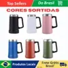 [R$22,32 MOEDAS] Caneca Térmica Inox com Alça Polar 709ml Fria ou Quente - 1