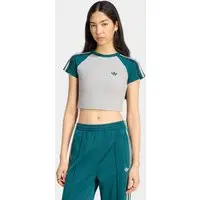 Camiseta Cropped adidas Originals Cinza - 1