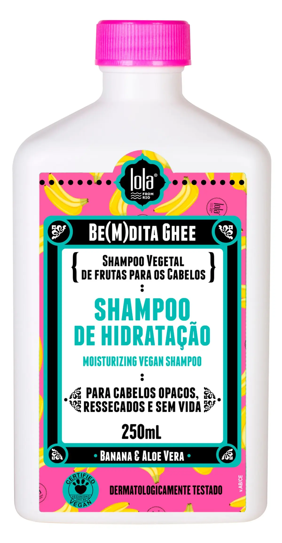 Shampoo Ghee De Hidratação Banana 250 ml, Lola Cosmetics