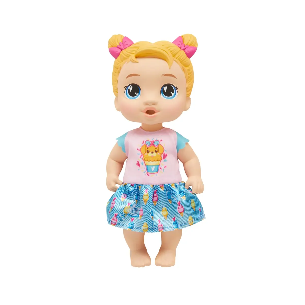 Baby Alive Sweet Snacks Harper Hugs, boneca loira em plástico com acessórios de guloseimas mágicas, brinquedo infantil interativo, presente para crianças a partir de 3 anos - 1
