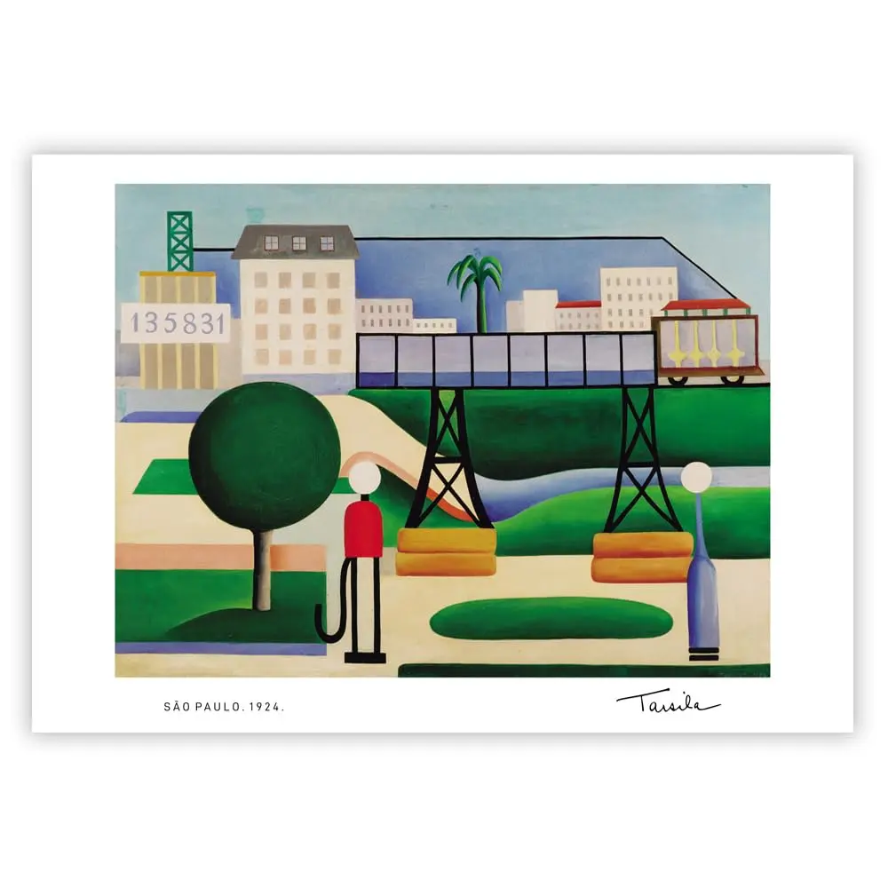 Art Print Tarsila do Amaral São Paulo A4 Teca Papelaria - 1