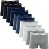 Kit Com 10 Cuecas Boxer Algodão Cotton Adulto Mash - 1
