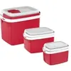 Combo Caixa Térmica 32L/12L/5L Vermelha Grande - 1