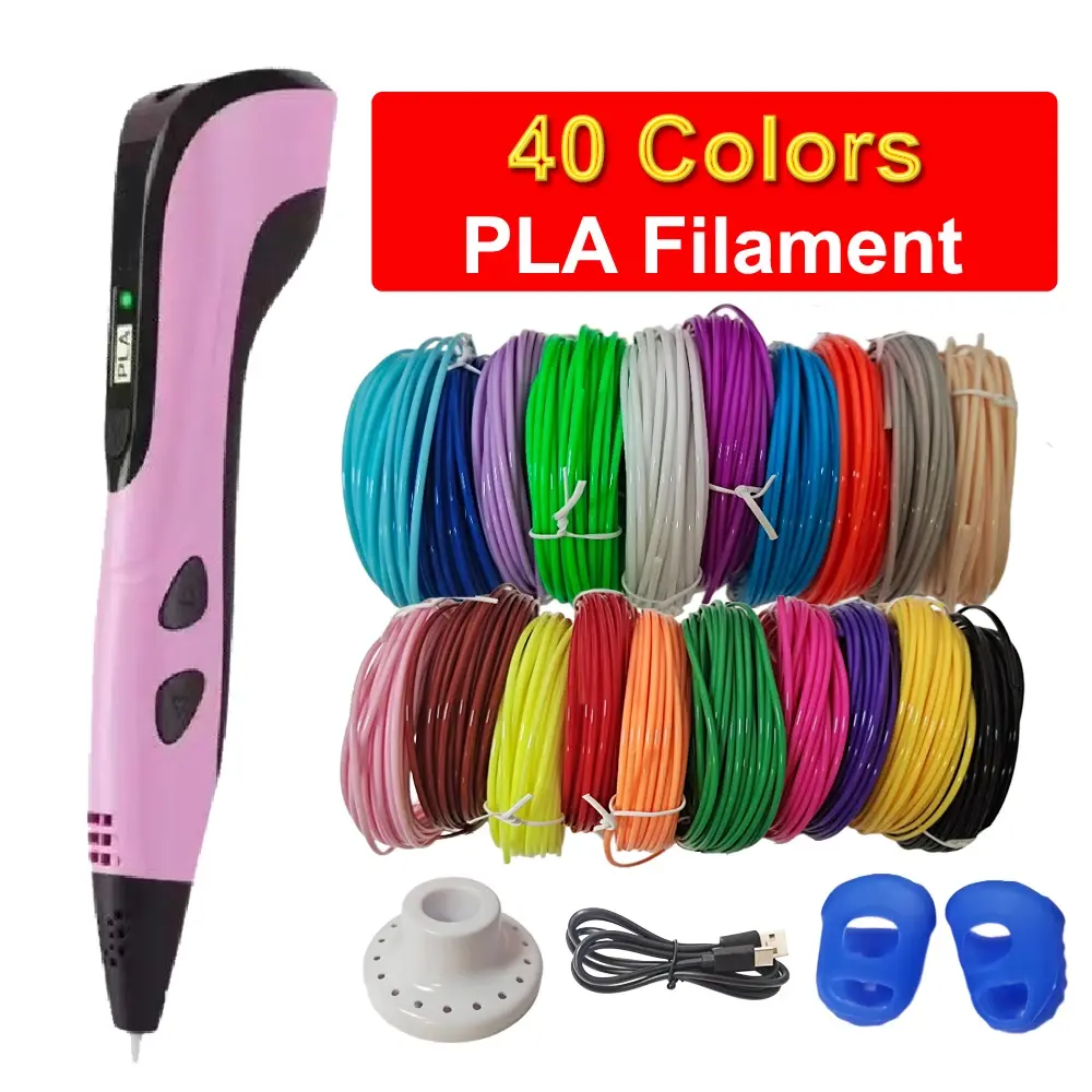 Caneta 3d infantil, filamentos pla, caneta de impressão 3d, canetas de desenho diy, tipo c, porta, meninos, meninas, presentes de natal e aniversário