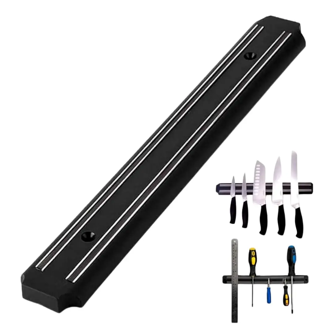 Barra Magnética para Facas 50cm Suporte de Parede Imã Forte Organizador de Cozinha Utensílios e Ferramentas
