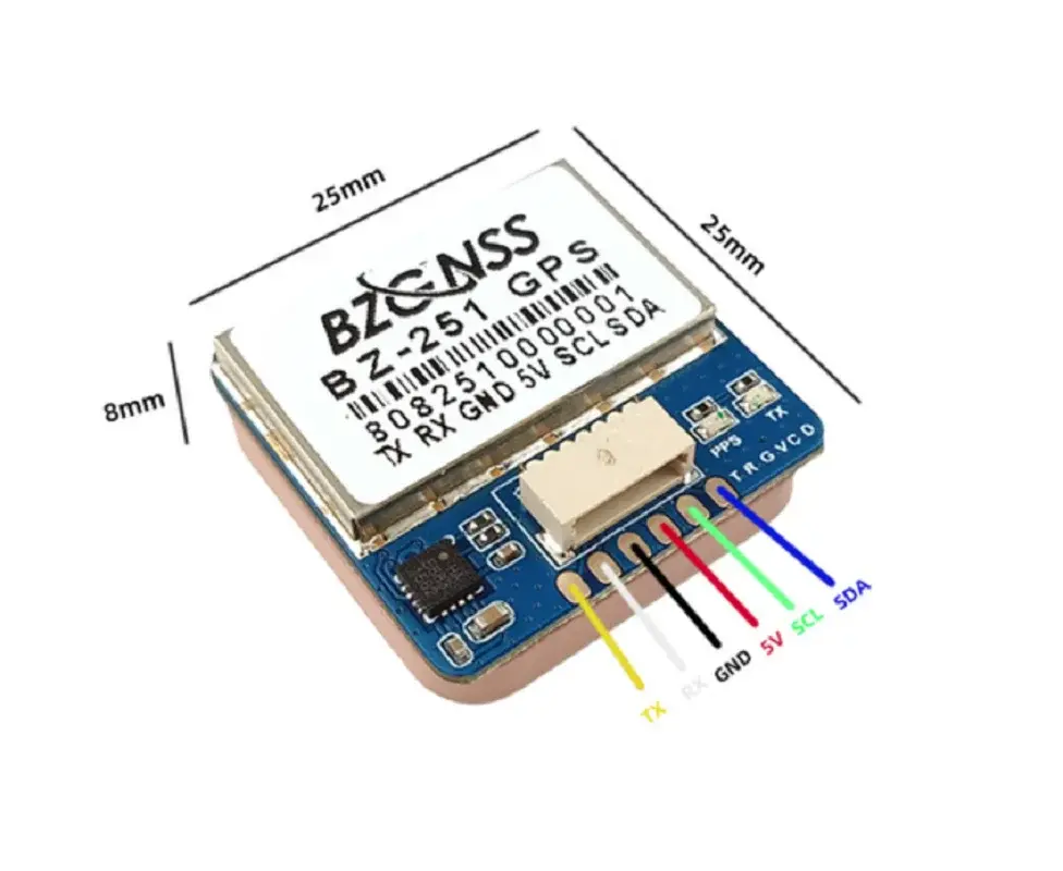 Bzgns bz121 bz181 bz251 módulo de posicionamento gps de protocolo duplo adequado fpv fora de controle de resgate drones de cruzamento de asa fixa