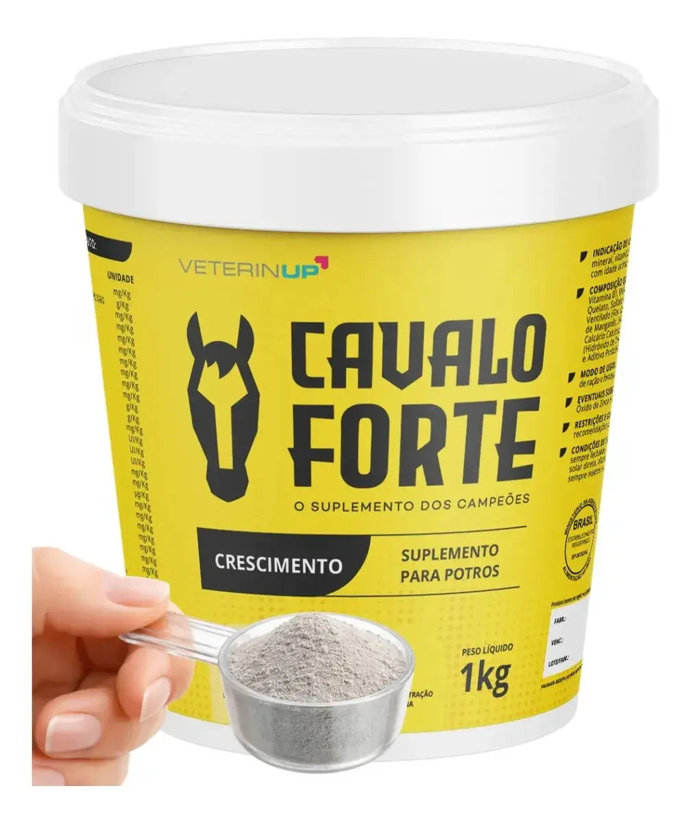 1kg Suplemento Cavalo Forte Crescimento Equino
