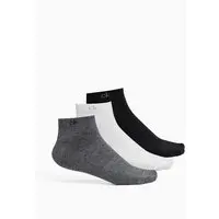 Kit 3 Pares de Meia Cano Curto Calvin Klein - Multi Kit 3 Pares de Meia Cano Curto Calvin Klein Multi 34a38