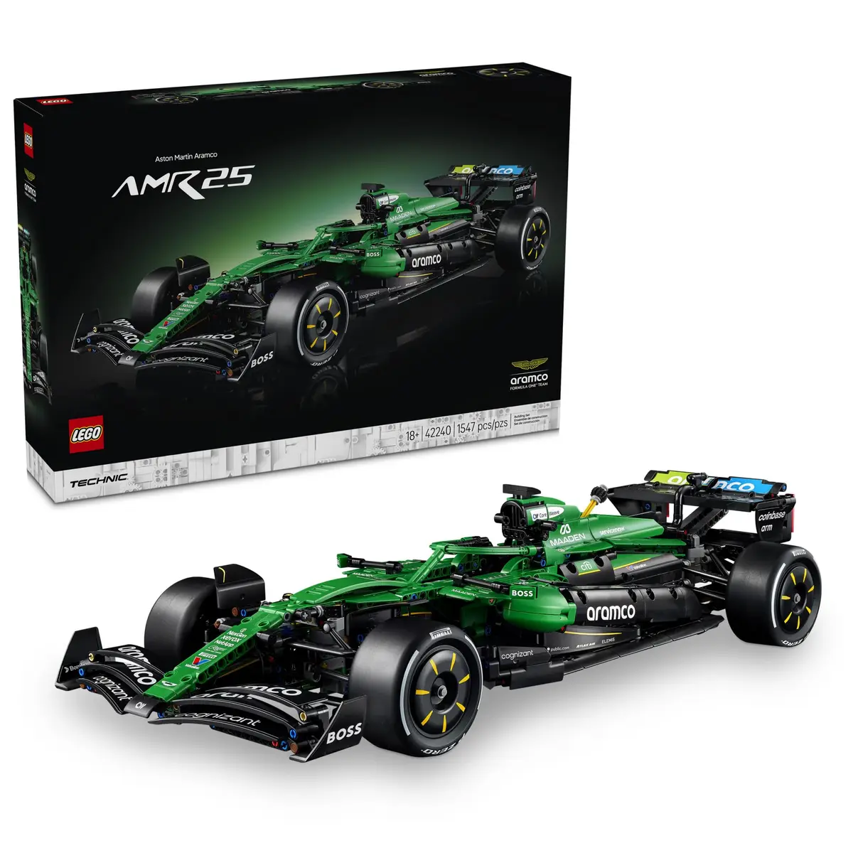 LEGO Technic Carro de F1 Aston Martin Aramco AMR25 42240 - 1