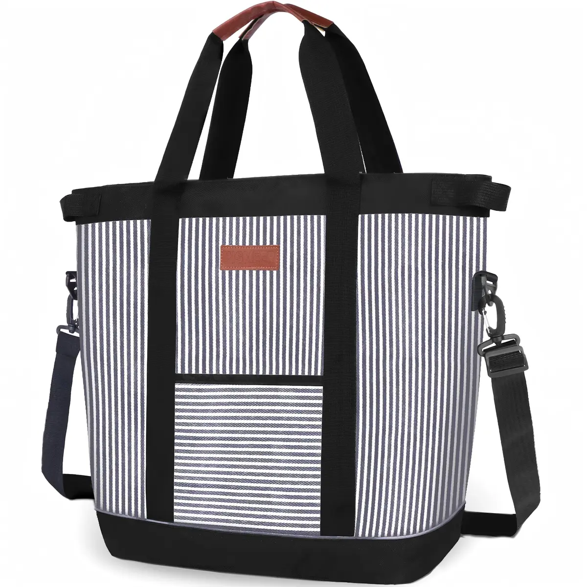 INSMEER Bolsa Térmica Grande Portátil - 45 latas/35L, Mochila Termica DobráVel Macia, Bolsa Térmica Feminina à Prova De Vazamentos/Isolada/ReutilizáVel Para Praia, Acampamento, Supermercado - 1