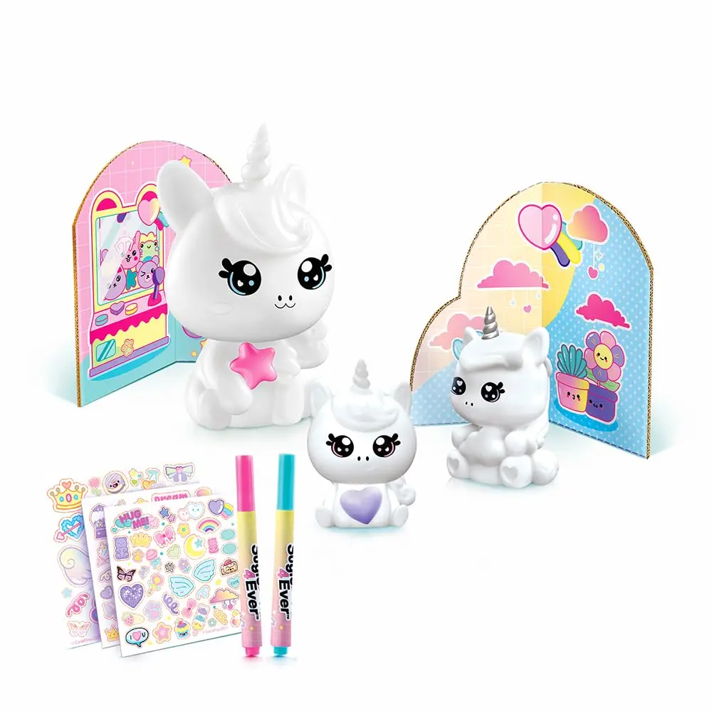 Fun Divirta-se - Decore sua Luminária Familia Unicórnio Kawaii - A partir de 3 anos