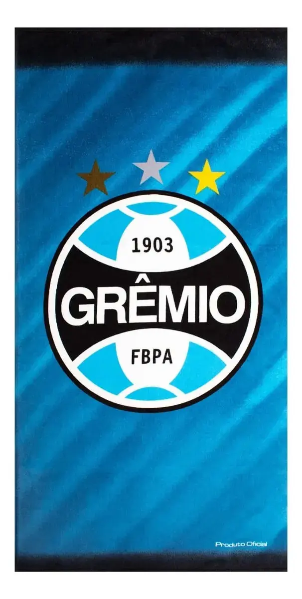 Toalha Banho E Praia Time Buettner Grêmio Brasão Aveludada
