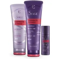 Combo Siàge Combate o Frizz: Shampoo 250ml + Condicionador 200ml + Magic Spray Capilar 30g