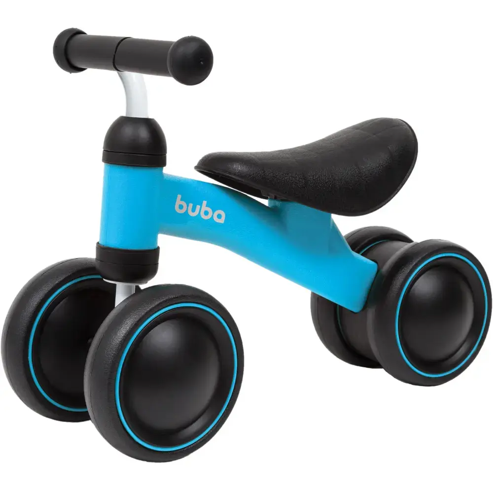 Bicicleta De Equilíbrio 4 Rodas Azul - Buba - 1