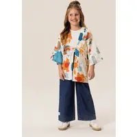 Infantil - Kimono Bugbee em Tricoline Estampado
