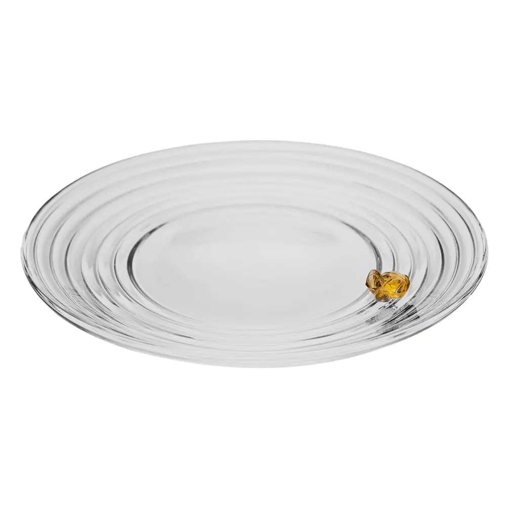 LYOR - Prato de Cristal para Sobremesa Little Bee 19cm x 19cm x 2cm