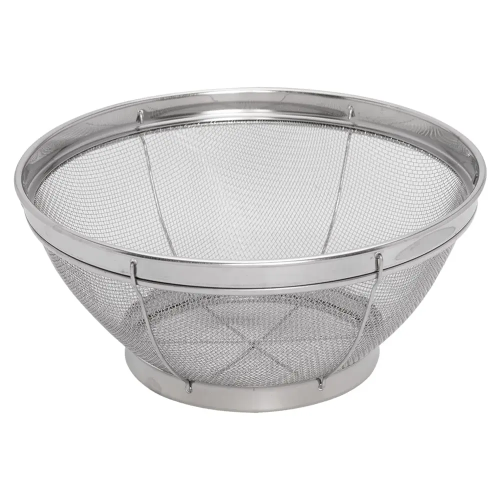 Mimo Style Escorredor de Aço Inoxidável Multiuso 18 cm com Malha de Aço Côncava Perfeito para Coar, Peneirar, Filtrar e Drenar, Eficiente Resistente e Durável, Indispensável para Sua Cozinha, Prata - 1
