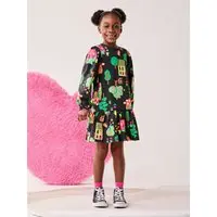 Infantil - Vestido Menina Bimbi Manga Longa de Fazendinha - 1