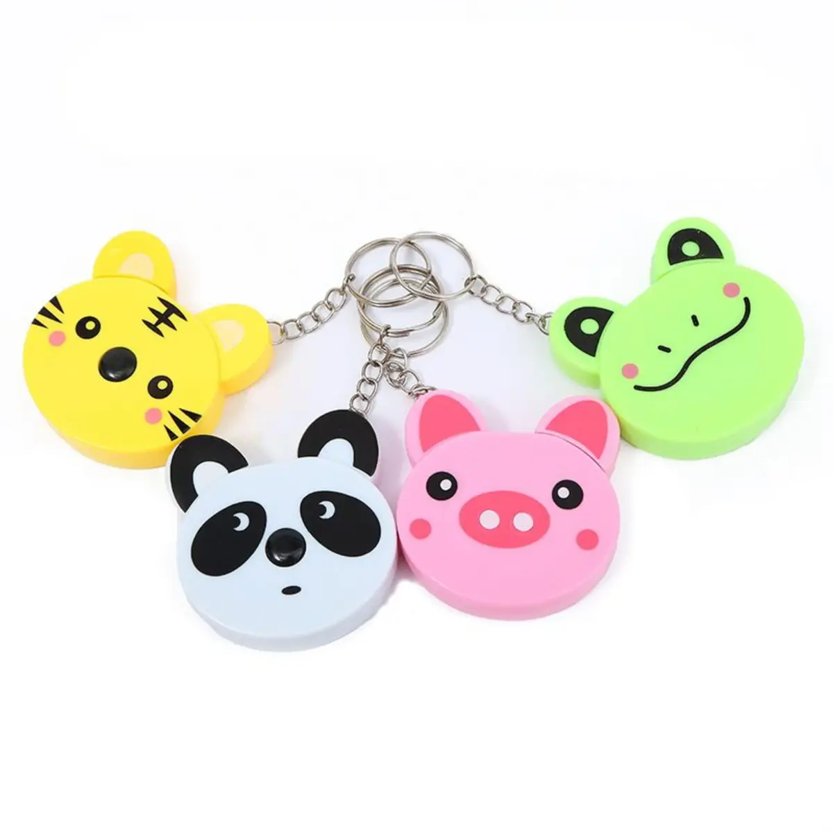 Fita Métrica de Bichinho Chaveiro 150cm em 4 Modelos: Porco, Cachorro, Tigre e Panda (Enviado Sortido)