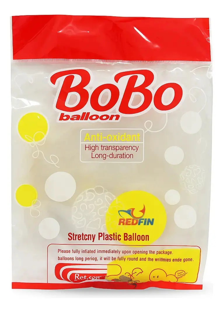 Kit de 50 Balões Bubble 24" Redfin para Festa Transparente