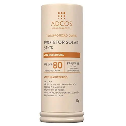 adcos, Protetor Solar Stick Tonalizante Fps 80 Bronze 17g Adcos