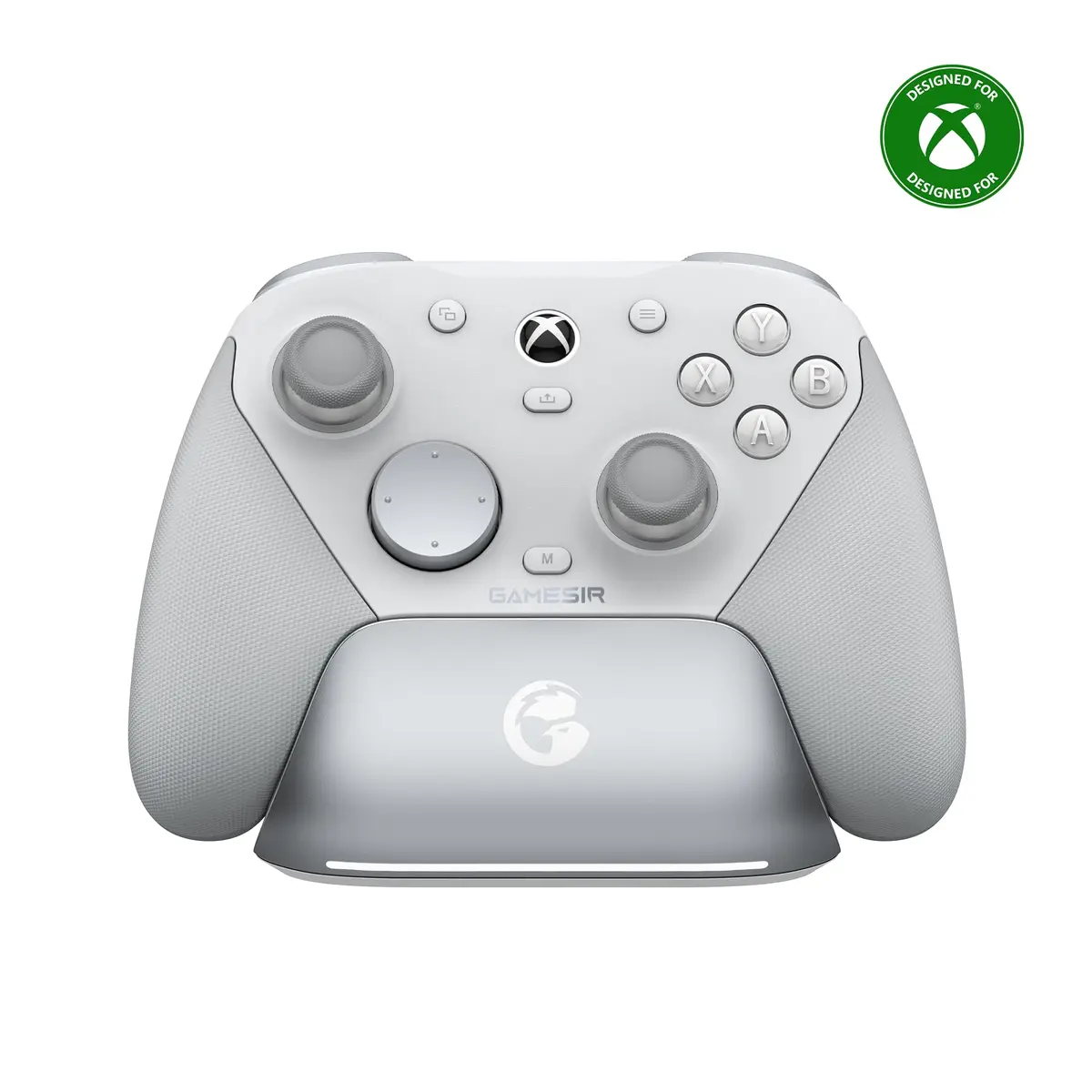 GameSir G7 Pro Controle Gamer Tri-Mode para Xbox, PC e Android Sem Fio 2.4G/Bluetooth e Com Fio Joystick Hall Effect + TMR 1000Hz Polling Rate Botões Macro Giroscópio Vibração 4 Motores Anti-Drift Controle Profissional - Branco - 1