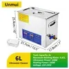【Do Brasil】 Cuba Limpeza Ultrassonica Com Aquecimento 6 Litros 180W 220V Unmui - 1