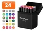 Kit Canetas Marcadoras Dupla Ponta 24 Cores - 1