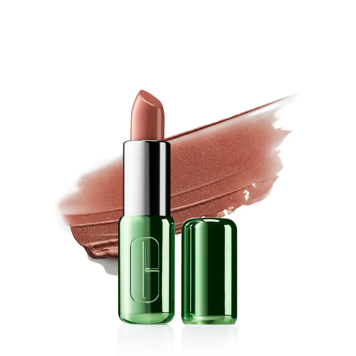 Clinique Pop Batom com acabamento Brilhante/Matte | Longa Duração, Acetinado, Matte ou Brilhante, Desfrute de 8 horas de uso com cores fiéis, Bare Pop, 3,9g