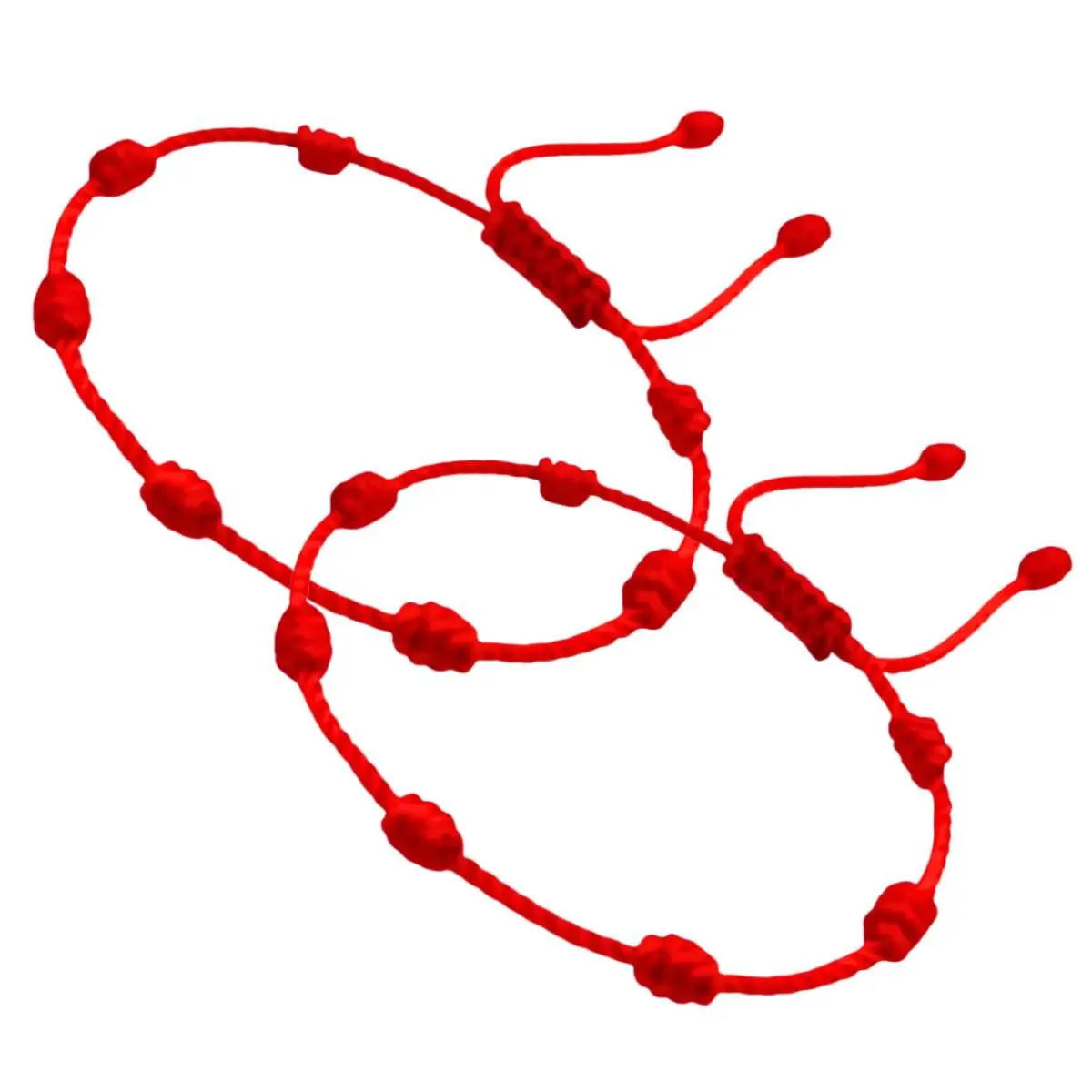 Pulseira 7 Nós Kabbalah Vermelha Ajustável Amuleto de Proteção Espiritual Contra Mau Olhado Inveja Energia Negativa Acessório Unissex da Sorte Fé Prosperidade Uso Diário Resistente e Confortável PREMIUM