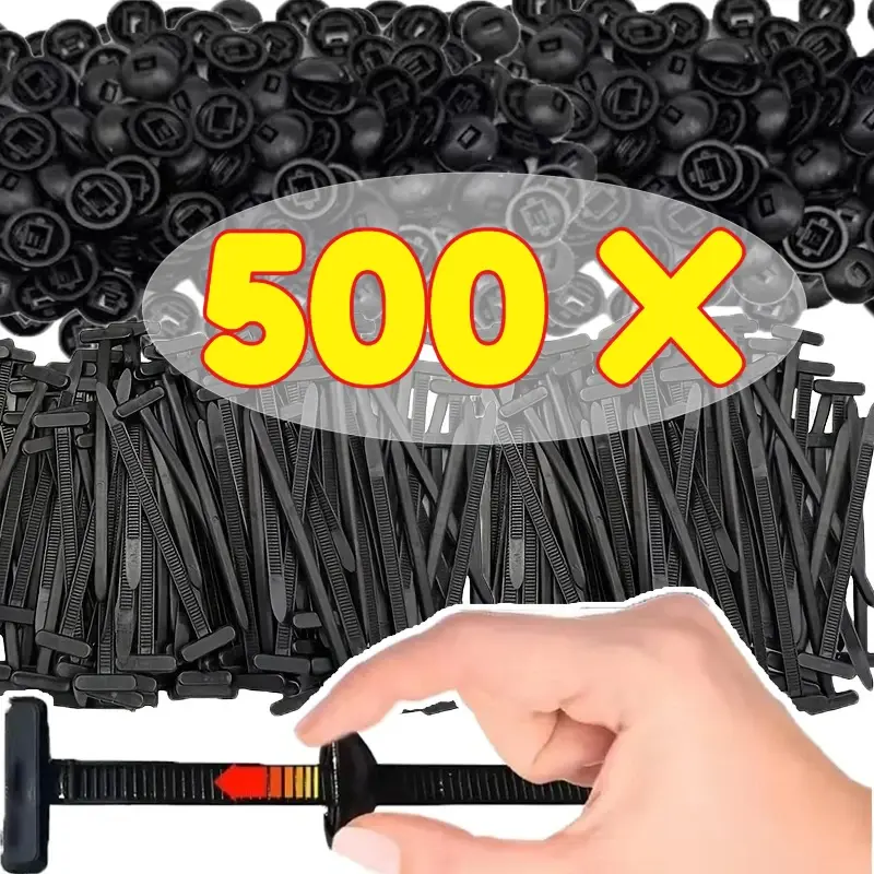 Fivela universal de nylon para cabo, parafuso de fixação automática, clipe de substituição, para-choque de carro, painel de proteção do motor, gerenciamento de fio seguro - 1